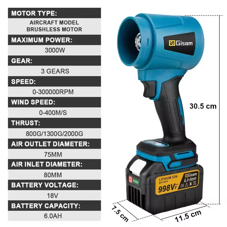 Gisam X-Force 300K Turbo Jet Blower